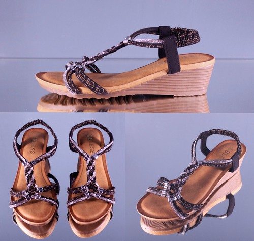 Damen keil sandaletten mit - damen, 4cm