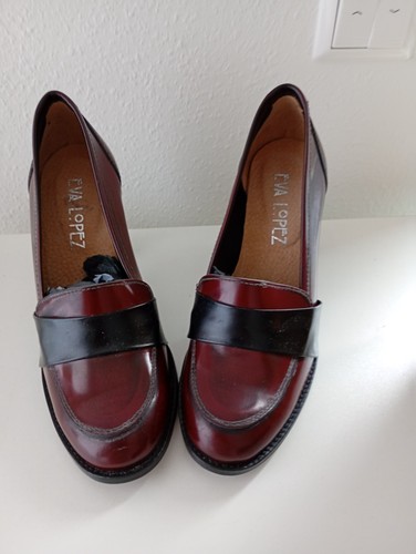 Damenschuhe leder bordeaux - 38,