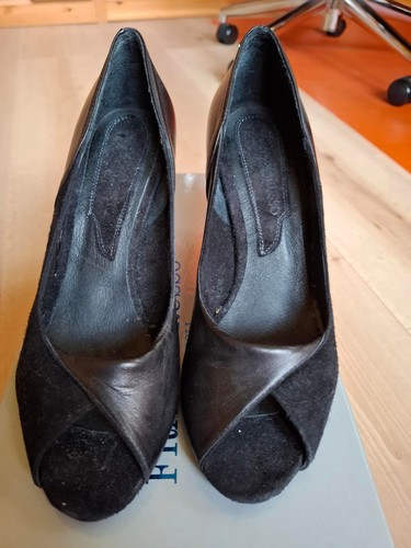 Lederschuhe keilabsatz franco - lederschuhe,