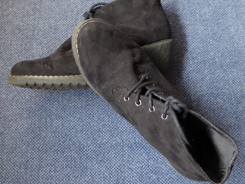 Schnürschuhe mit keilabsatz - schnürschuhe,