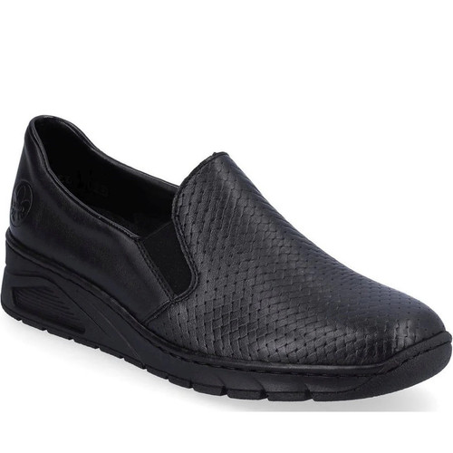 Rieker damen schwarze - rieker, leder